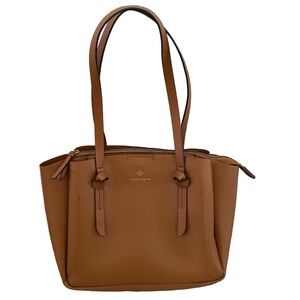 Nanette Lepore Purse Brown Handbag Faux Leather